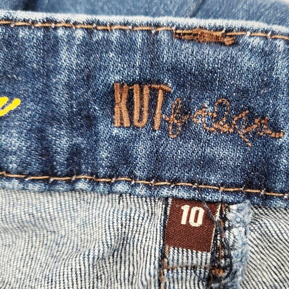 KUT from the Kloth So Low Kate Low-Rise Skinny Blue Jeans Women's Size 10 - Picture 9 of 12
